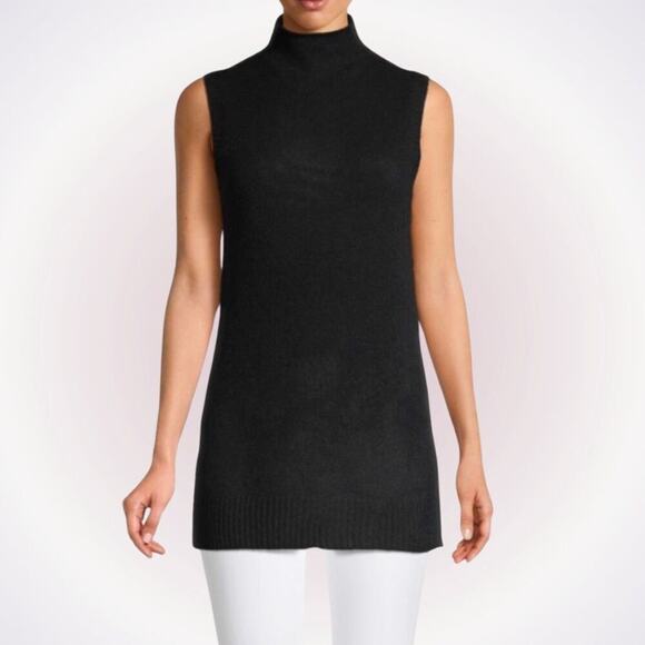 Saks Fifth Avenue Cashmere Black Turtleneck | Sz XS - Picture 1 of 5